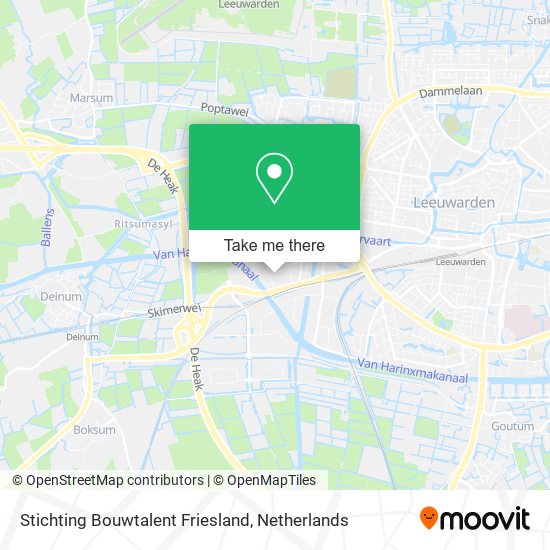 Stichting Bouwtalent Friesland map