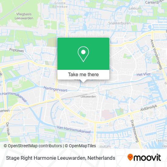 Stage Right Harmonie Leeuwarden map