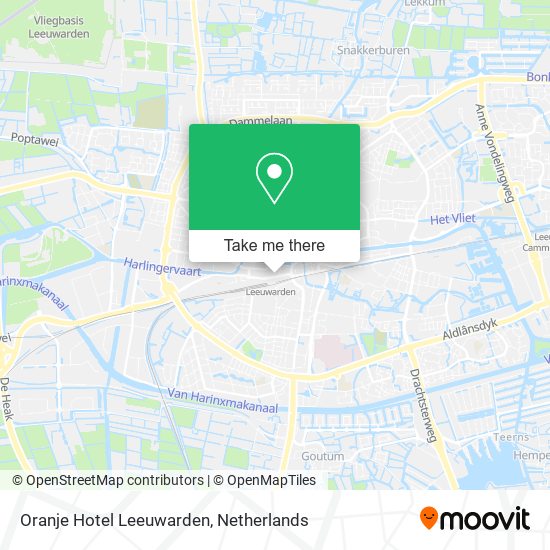 Oranje Hotel Leeuwarden Karte