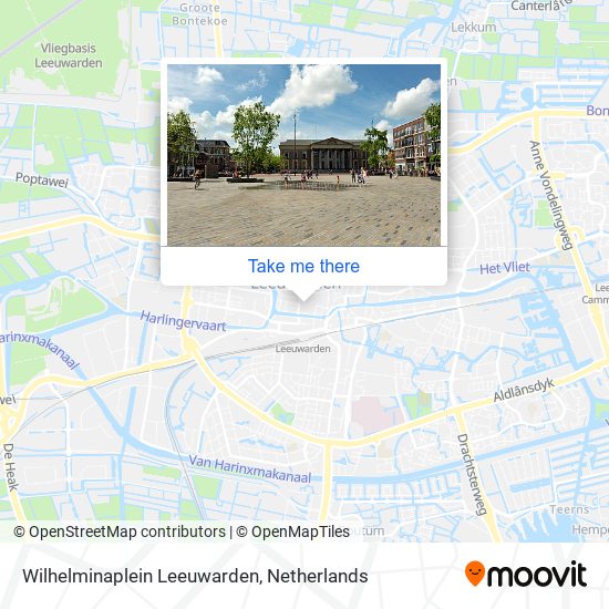 Wilhelminaplein Leeuwarden map