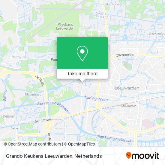 Grando Keukens Leeuwarden map