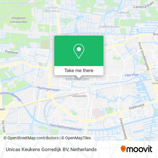 Unicas Keukens Gorredijk BV map