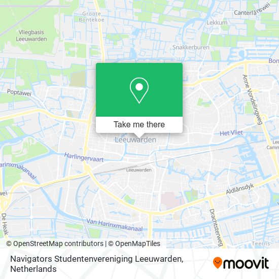 Navigators Studentenvereniging Leeuwarden map