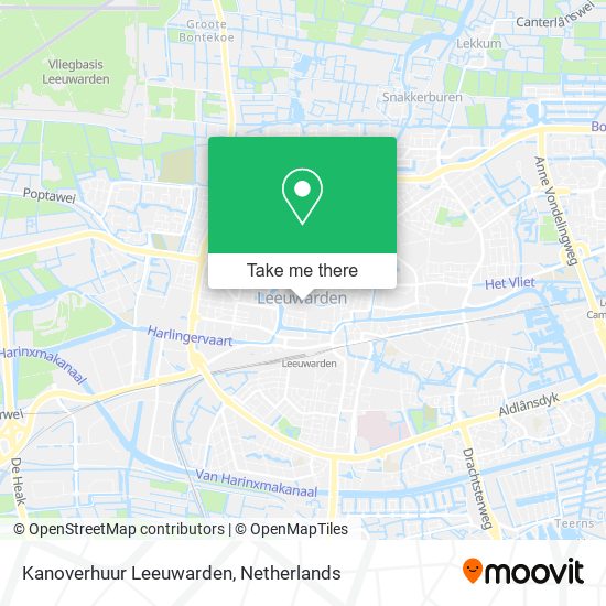 Kanoverhuur Leeuwarden map