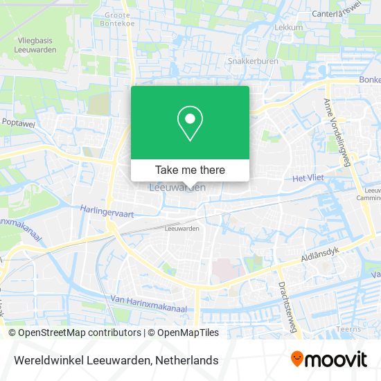 Wereldwinkel Leeuwarden map