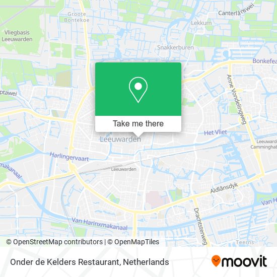 Onder de Kelders Restaurant map