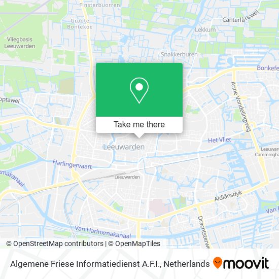 Algemene Friese Informatiedienst A.F.I. map