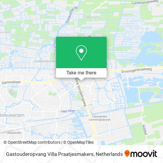 Gastouderopvang Villa Praatjesmakers map