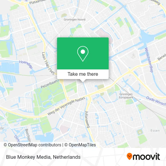 Blue Monkey Media map