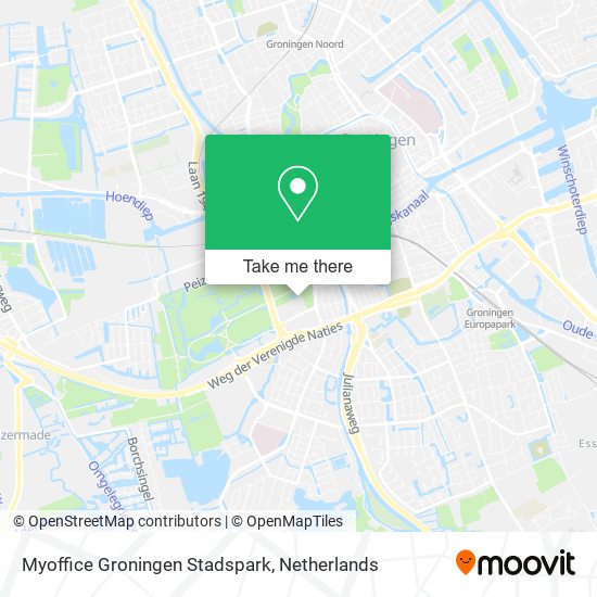 Myoffice Groningen Stadspark map