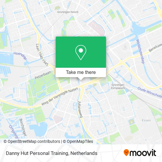 Danny Hut Personal Training map
