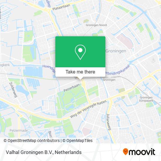 Valhal Groningen B.V. map