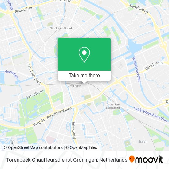 Torenbeek Chauffeursdienst Groningen map