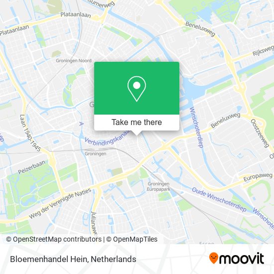 Bloemenhandel Hein map