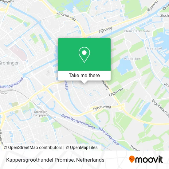 Kappersgroothandel Promise map