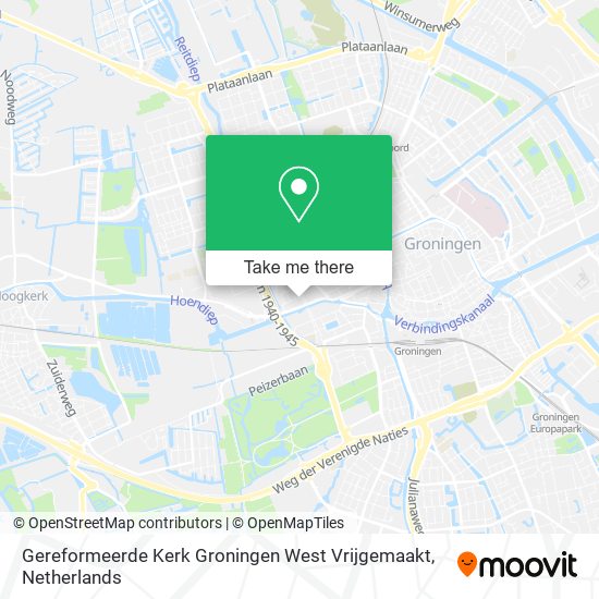 Gereformeerde Kerk Groningen West Vrijgemaakt Karte