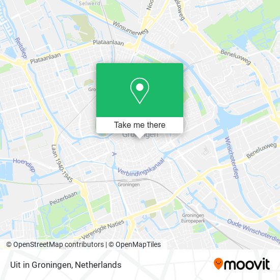 Uit in Groningen map