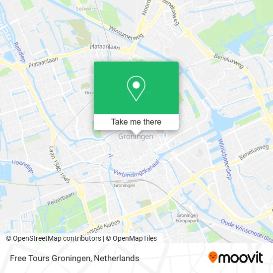 Free Tours Groningen map