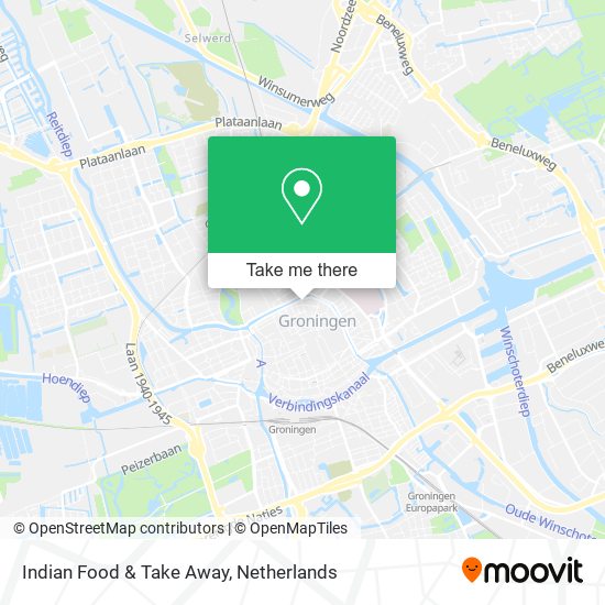 Indian Food & Take Away map