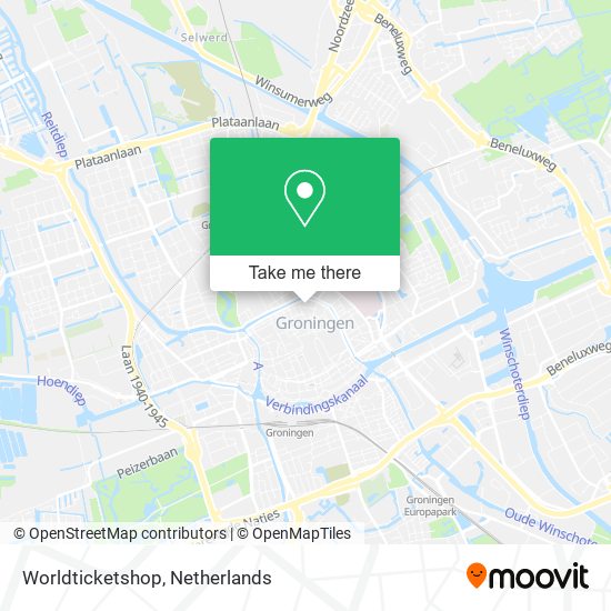 Worldticketshop map