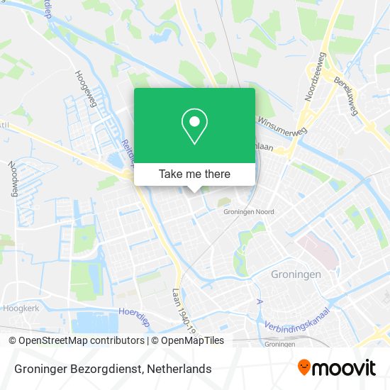 Groninger Bezorgdienst map