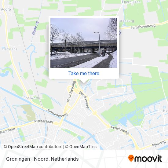 Groningen - Noord Karte