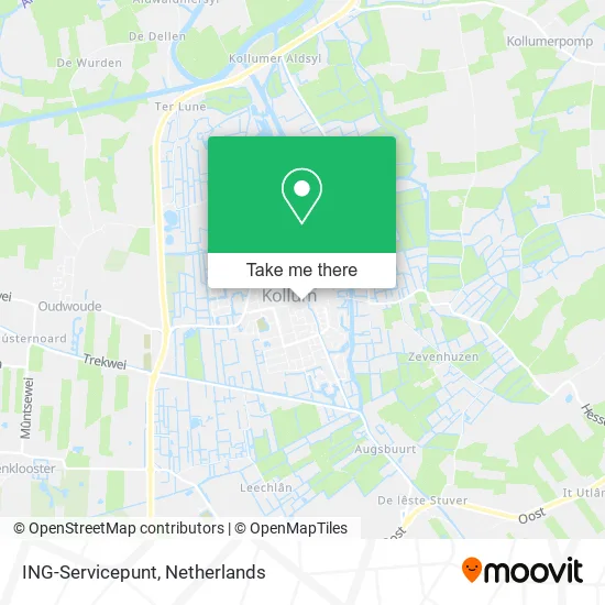 ING-Servicepunt map