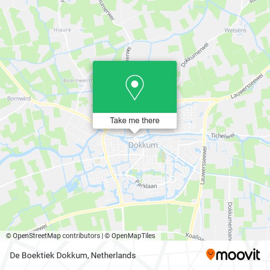 De Boektiek Dokkum map