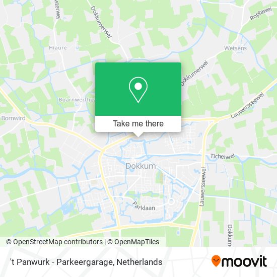 't Panwurk - Parkeergarage Karte