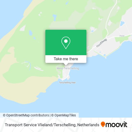 Transport Service Vlieland / Terschelling map