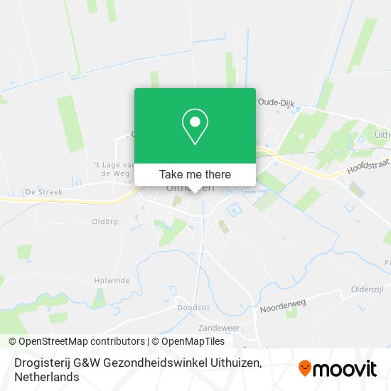 Drogisterij G&W Gezondheidswinkel Uithuizen map