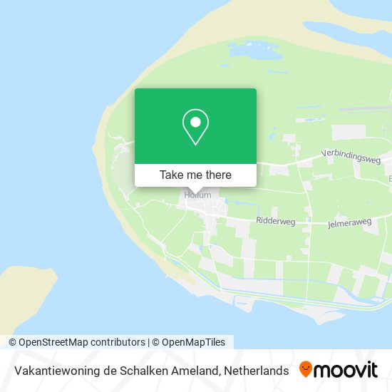 Vakantiewoning de Schalken Ameland map