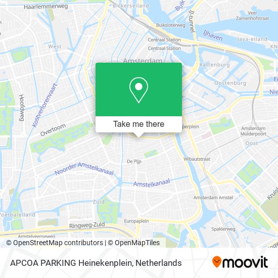 APCOA PARKING Heinekenplein Karte