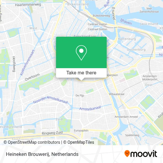 Heineken Brouwerij map