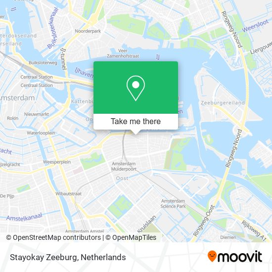 Stayokay Zeeburg map