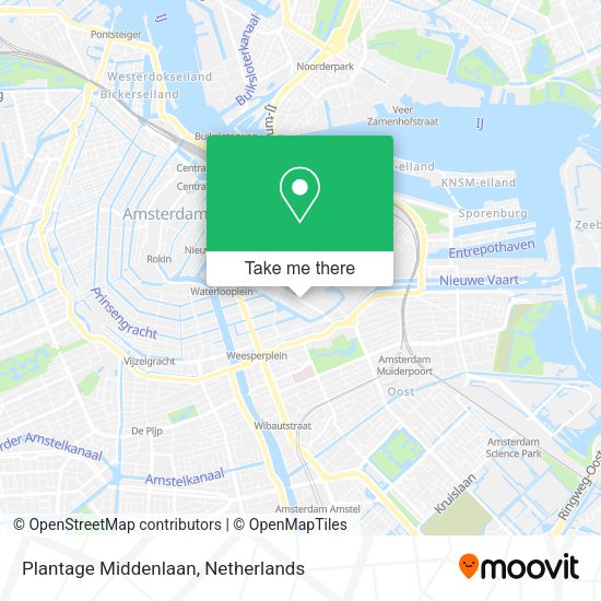 Plantage Middenlaan map