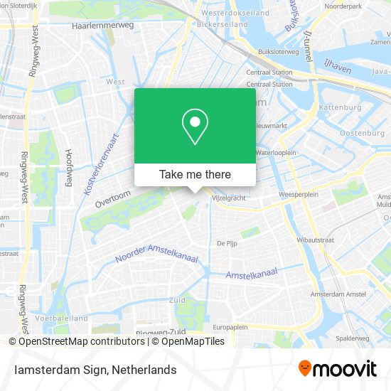 How to get to Iamsterdam Sign in Amsterdam by Bus, Train, Light Rail or  Metro?