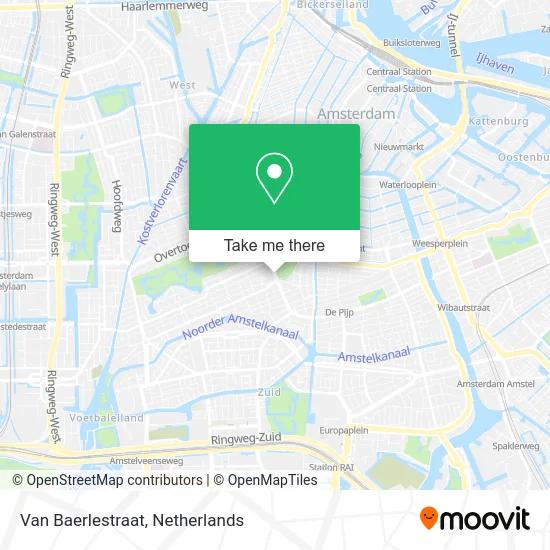 Van Baerlestraat map