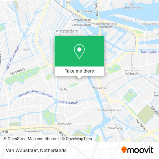 Van Woustraat Karte