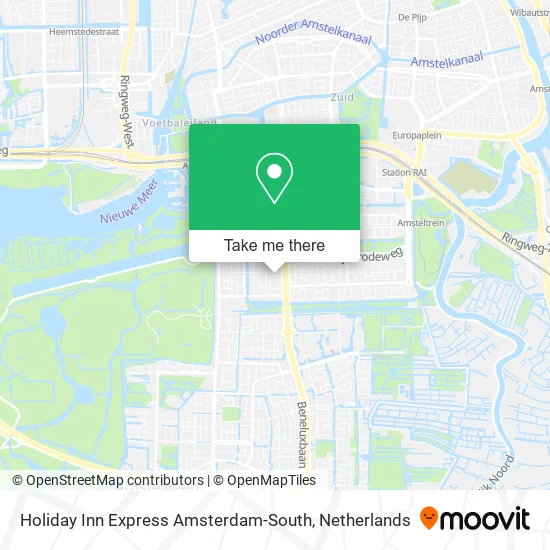 Holiday Inn Express Amsterdam-South Karte