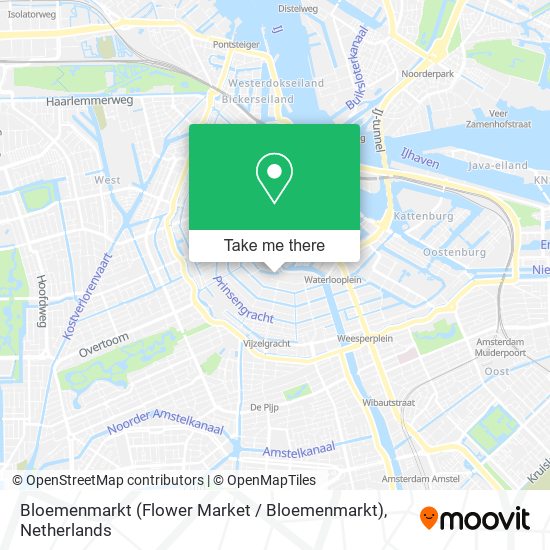 Bloemenmarkt (Flower Market / Bloemenmarkt) Karte