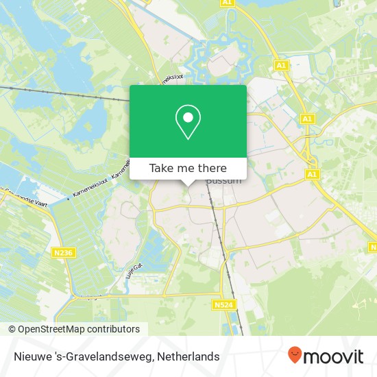 Nieuwe 's-Gravelandseweg Karte