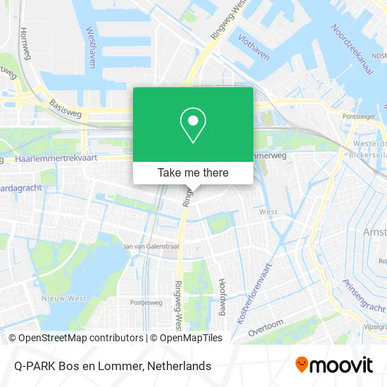 Q-PARK Bos en Lommer map