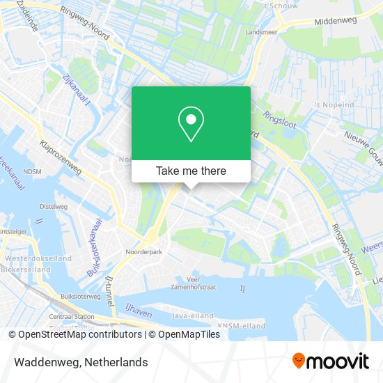 Waddenweg map