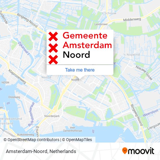 Amsterdam-Noord map