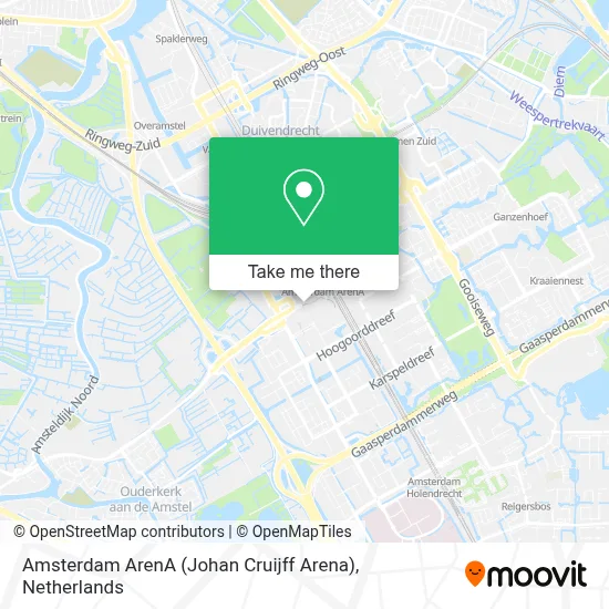 Amsterdam ArenA (Johan Cruijff Arena) map