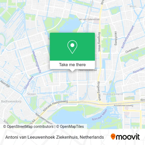 Antoni van Leeuwenhoek Ziekenhuis map