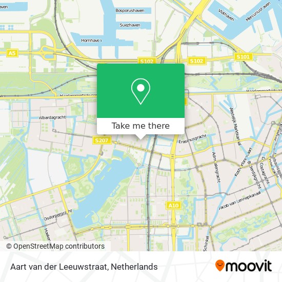 Aart van der Leeuwstraat map