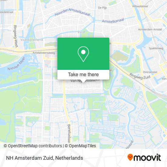 NH Amsterdam Zuid map