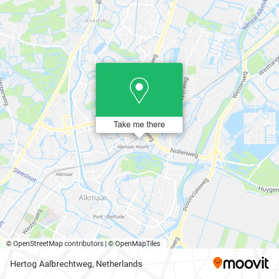 Hertog Aalbrechtweg map